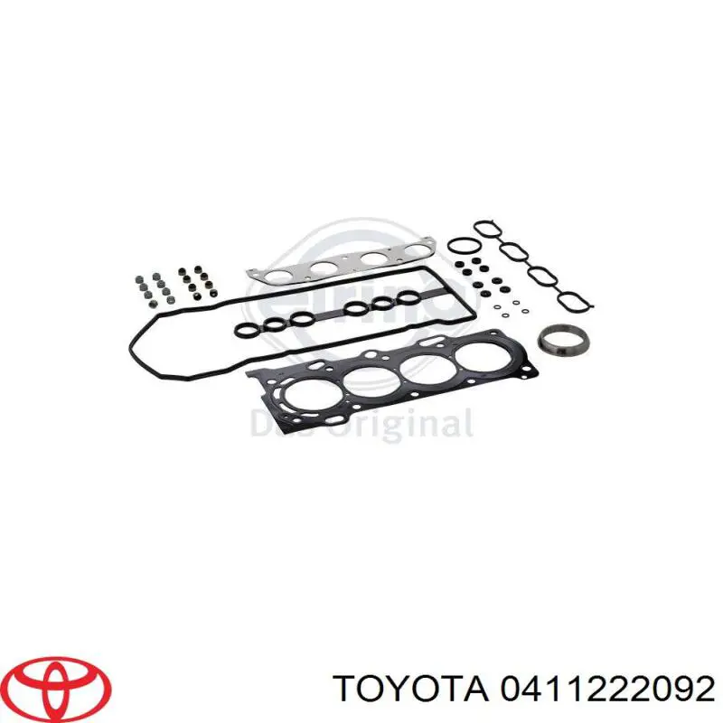 0411222092 Toyota комплект прокладок двигуна, верхній