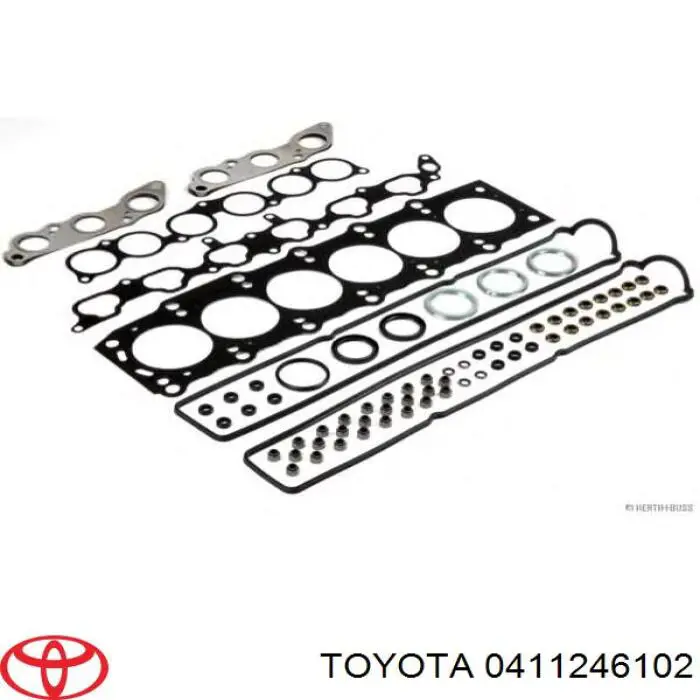 Комплект прокладок двигуна, верхній Toyota 0411246102 ціна, від 246.67 USD