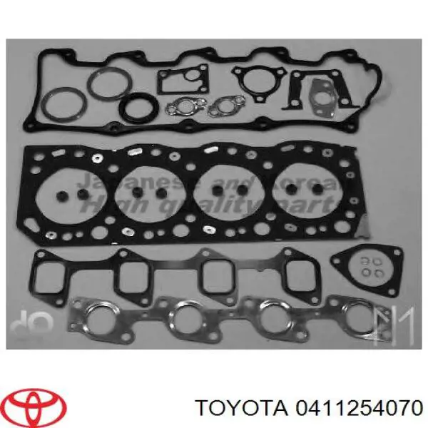 Комплект прокладок двигуна, верхній Toyota 0411254070 ціна, від 54.82 USD