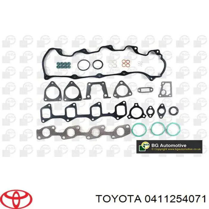 0411254071 Toyota Комплект прокладок двигуна, верхній