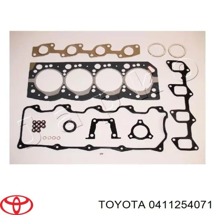 0411254071 Toyota комплект прокладок двигуна, верхній