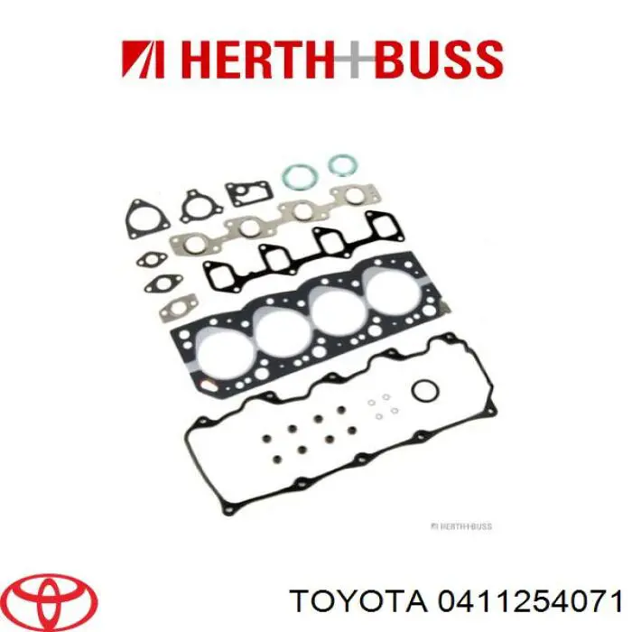 Комплект прокладок двигуна, верхній Toyota 0411254071 ціна, від 52.97 USD