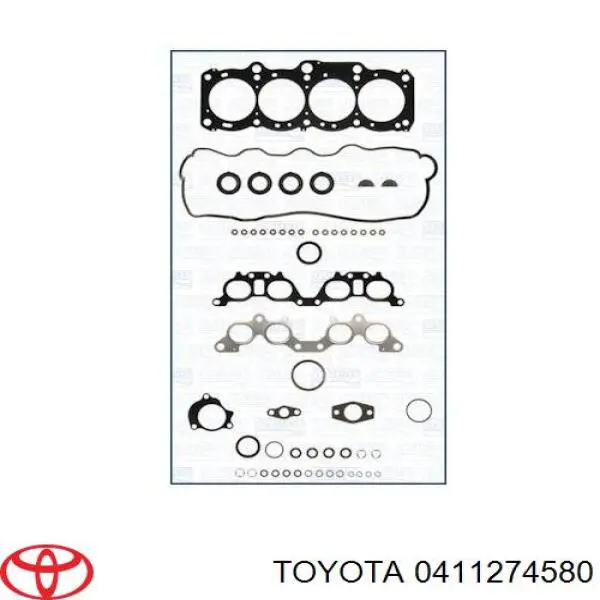 Комплект прокладок двигуна, верхній Toyota 0411274580 ціна, від 123.39 USD