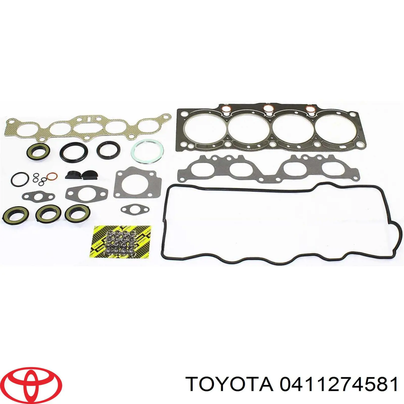 Комплект прокладок двигуна, верхній Toyota 0411274581 ціна, від 123.53 USD