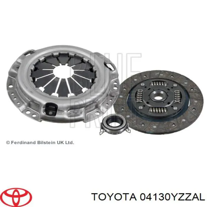 04130YZZAL Toyota комплект зчеплення (3 частини)