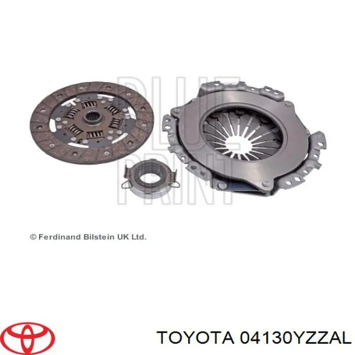Комплект зчеплення (3 частини) Toyota 04130YZZAL ціна, від 92.14 USD