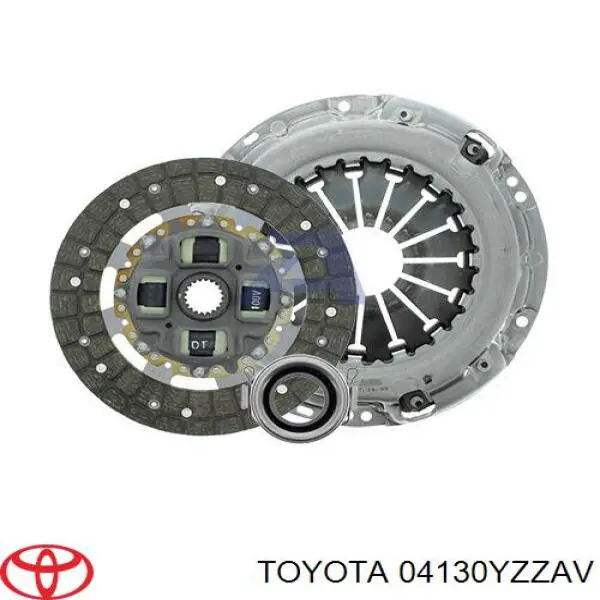 Комплект зчеплення (3 частини) Toyota 04130YZZAV ціна, від 143.71 USD