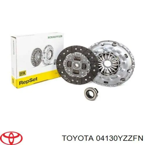 Комплект зчеплення (3 частини) Toyota 04130YZZFN ціна, від 139.80 USD