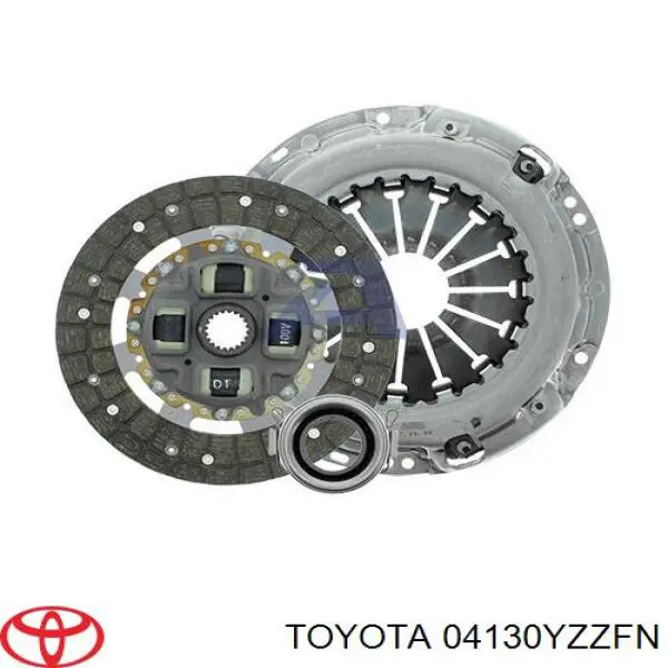 04130YZZFN Toyota комплект зчеплення (3 частини)