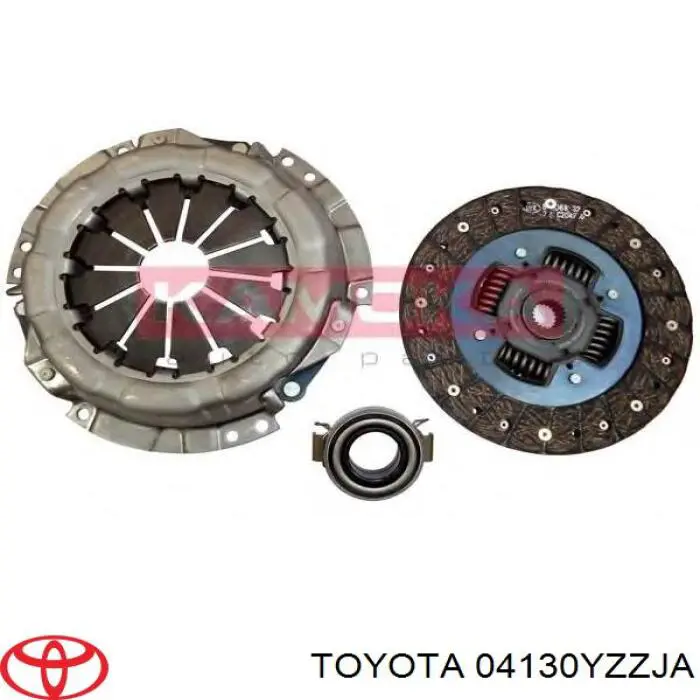 Купити 04130YZZJA Toyota Комплект зчеплення (диск, корзина, підшипник)