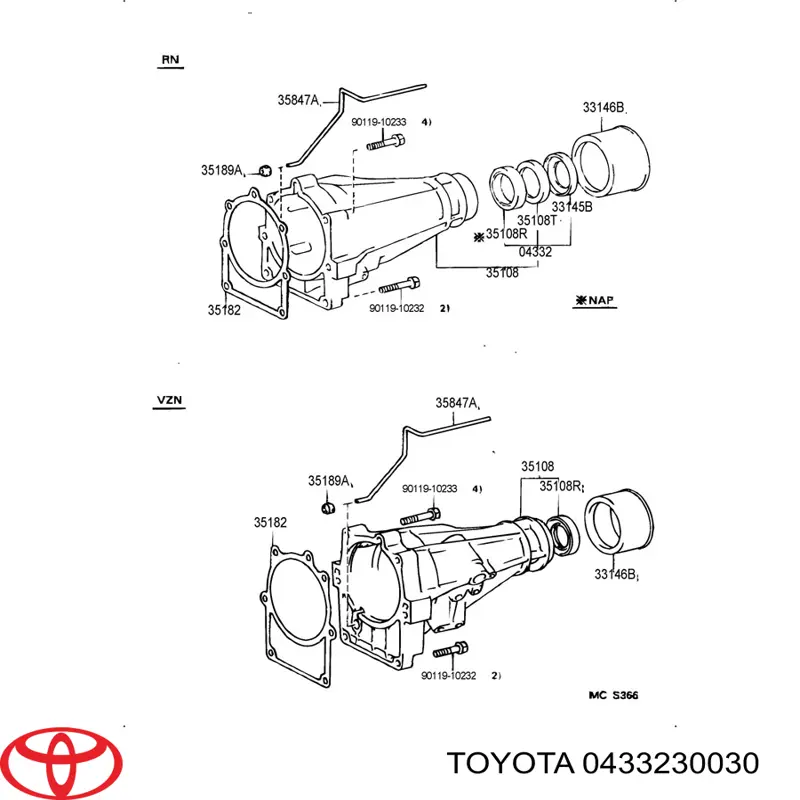  Toyota 0433230030 ціна, від 41.05 USD