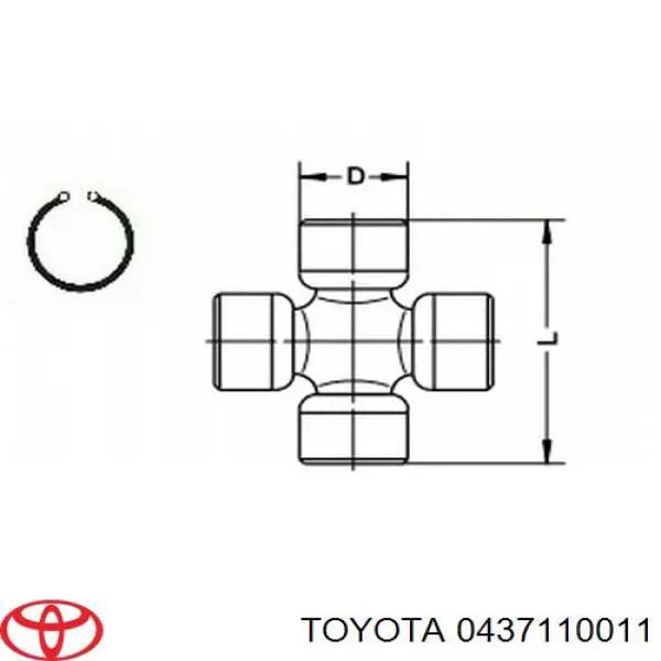 Купити TT111 Toyo Хрестовина карданного валу