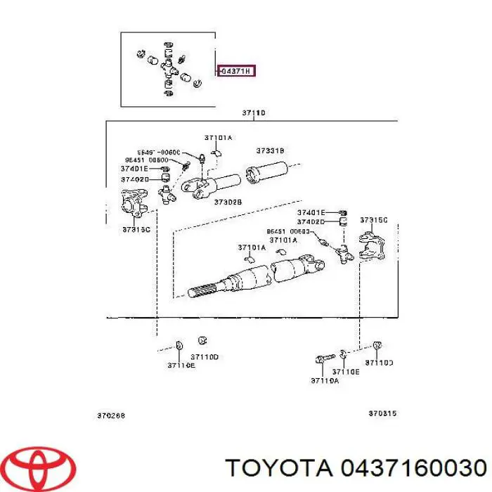 Купити 0437160030 Toyota 