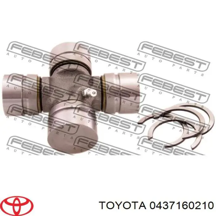 Хрестовина карданного валу 0437160210 Toyota