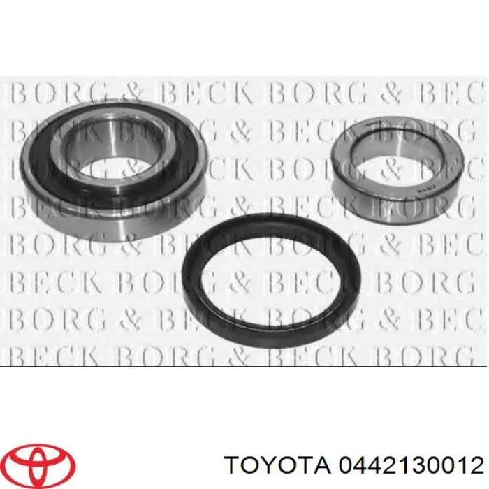  Підшипник задньої ступиці Toyota Corolla 