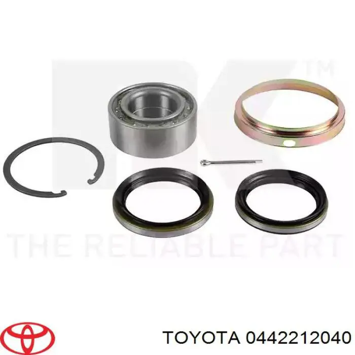 Сальник передньої маточини 0442212040 Toyota