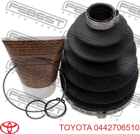 0442706510 Toyota Пильники ШРУСів передній піввісі, комплект
