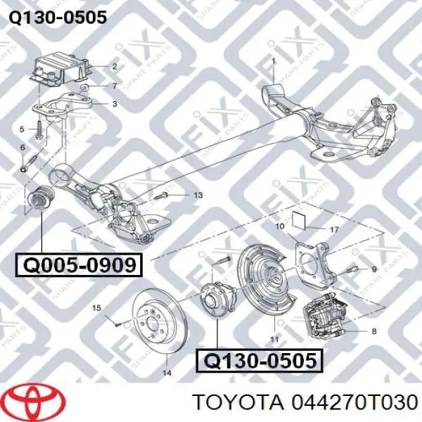 Купити 044270T030 Toyota Пильники ШРКШів передній піввісі, комплект