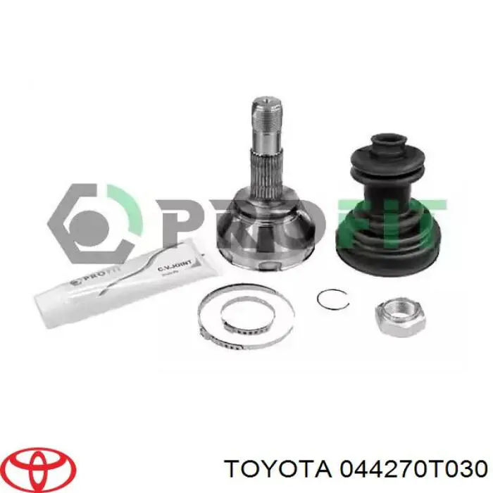 Пильники ШРКШів передній піввісі, комплект Toyota 044270T030 ціна, від 64.51 USD