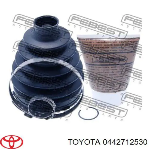 0442712530 Toyota Пильники ШРУСів передній піввісі, комплект