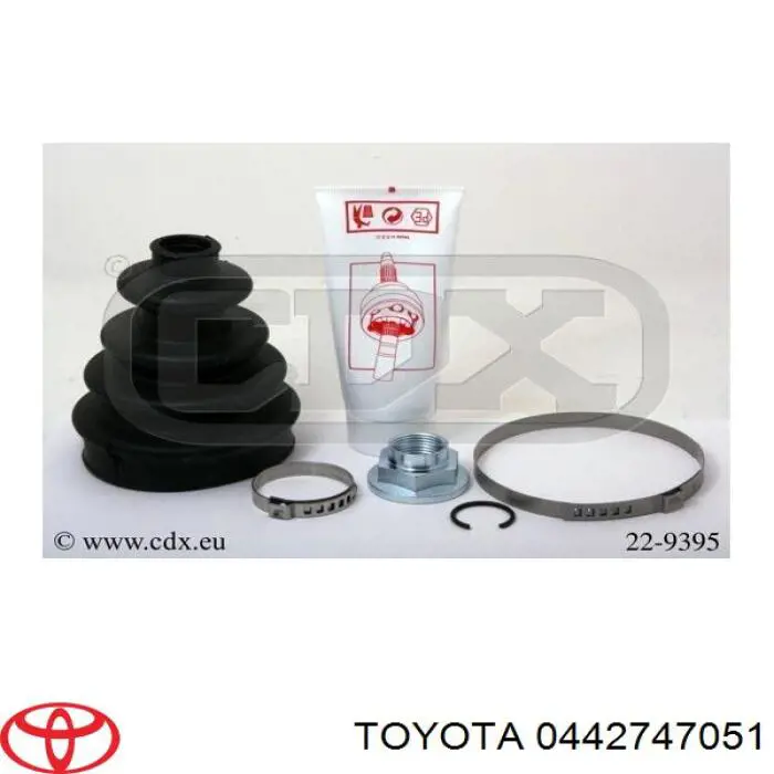 0442747051 Toyota Пильник ШРУСа зовнішній, передній піввісі
