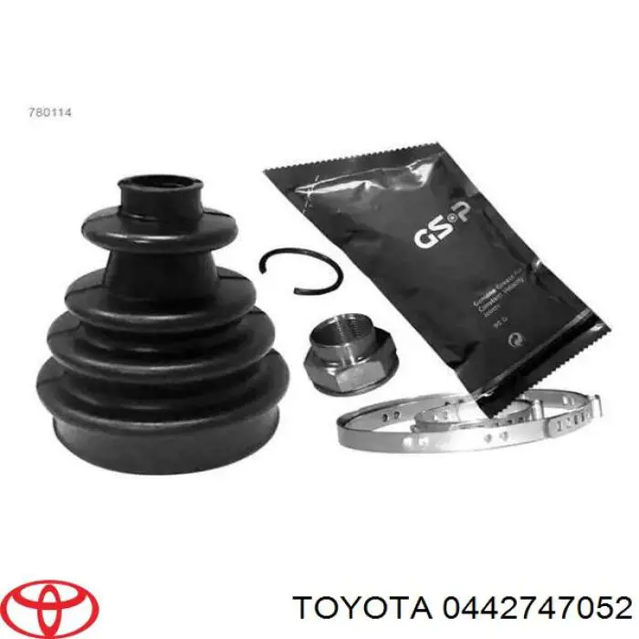 0442747052 Toyota Пильник ШРУСа зовнішній, передній піввісі