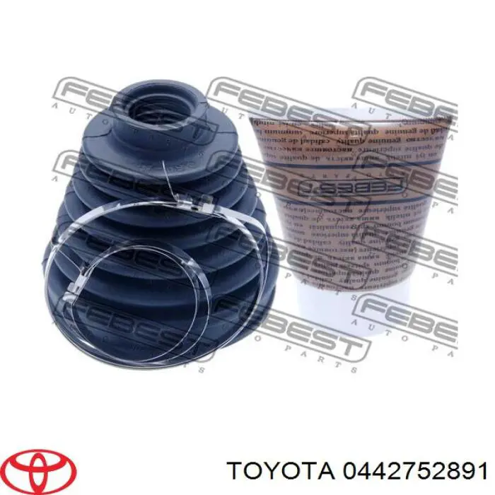 Купити 0442752891 Toyota Пильники ШРКШів передній піввісі, комплект
