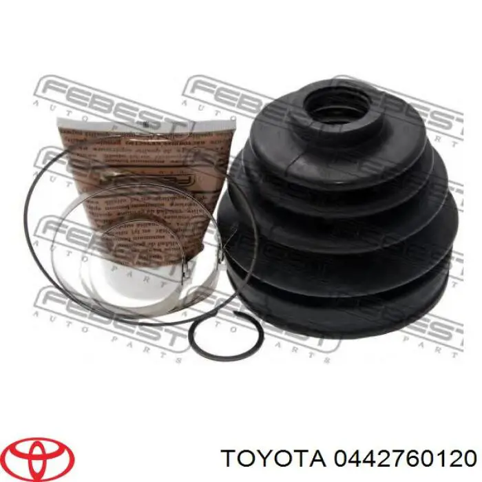 Пильник шарніра кутових швидкостей зовнішній передній Toyota 0442760120 ціна, від 12.35 USD