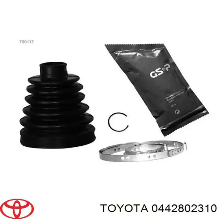 Пильник шарніра кутових швидкостей зовнішній передній Toyota 0442802310 ціна, від 23.07 USD