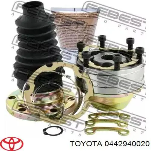 Пильник ШРУСа внутрішній, передній піввісі Toyota 0443753040