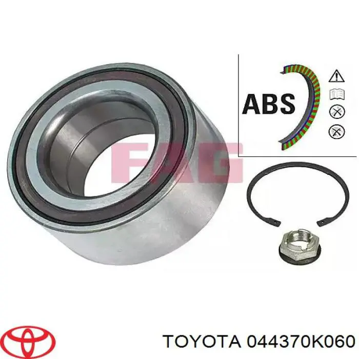 044370K060 Toyota Пильник ШРКШ внутрішній, правий