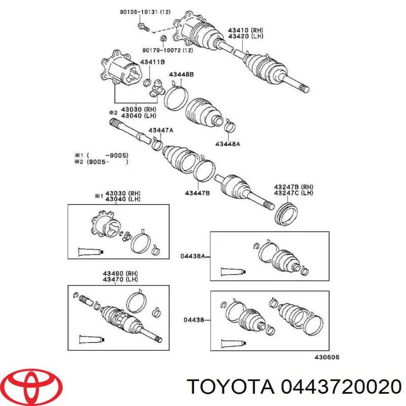  0443720020 Toyota