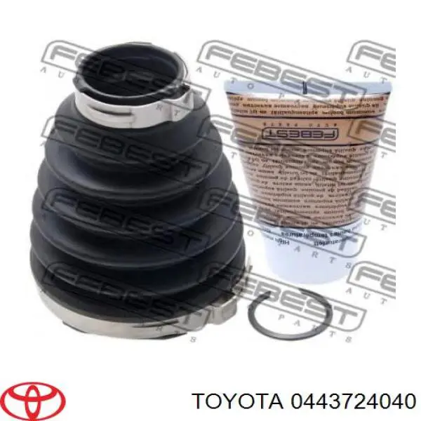 0443724040 Toyota Пильник ШРКШ внутрішній, передній півосі