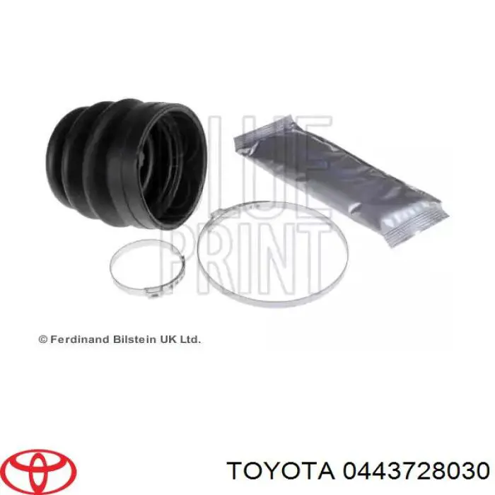 Пильник зовнішньої гранати, задньої півосі Toyota 0443728030 ціна, від 17.14 USD