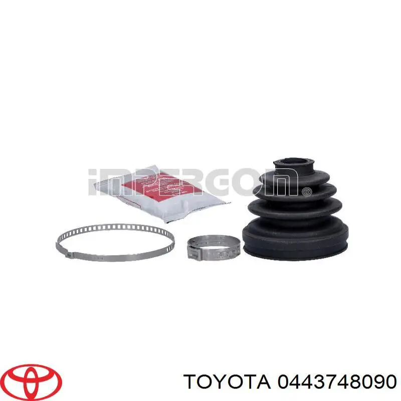 0443748090 Toyota Пильник шарніра кутових швидкостей внутрішній передній правий