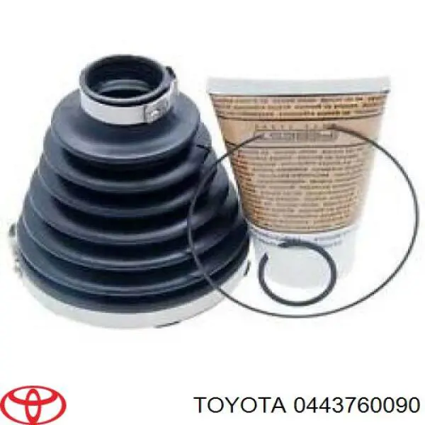 Купити 0443760090 Toyota Пильник шарніра кутових швидкостей внутрішній передній