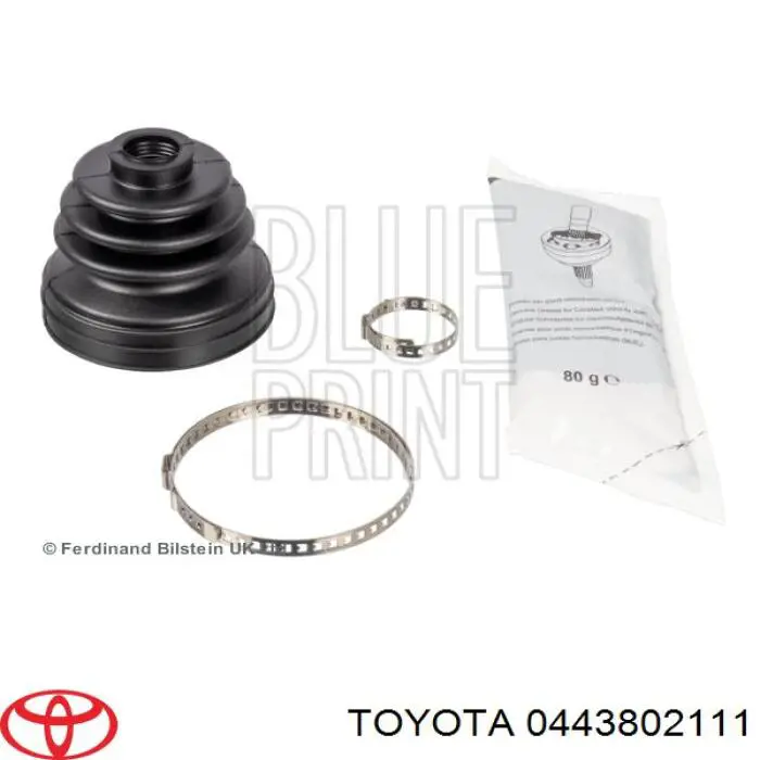 Пильник гранати внутрішній, передній півосі Toyota 0443802111 ціна, від 16.46 USD