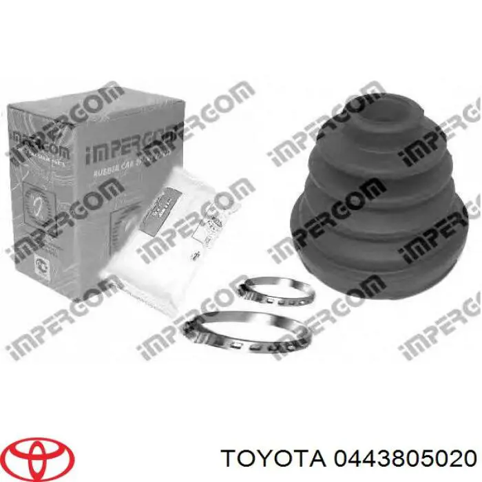 Пильник ШРКШ внутрішній, правий Toyota 0443805020 ціна, від 11.48 USD