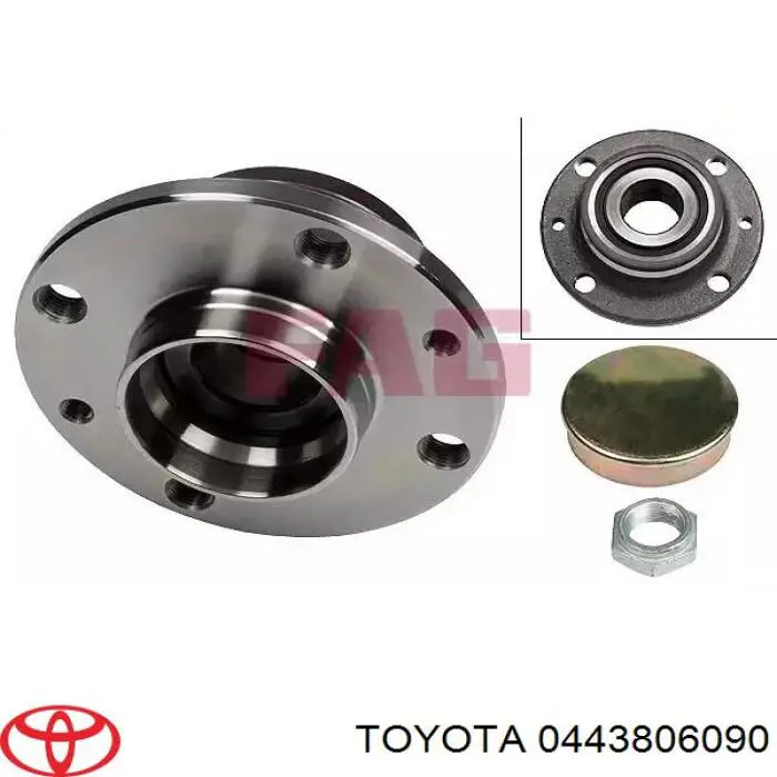 0443806090 Toyota Пильник ШРУСа зовнішній, передній піввісі
