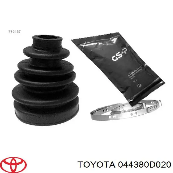 Пильник шарніра кутових швидкостей зовнішній передній Toyota 044380D020 ціна, від 7.68 USD