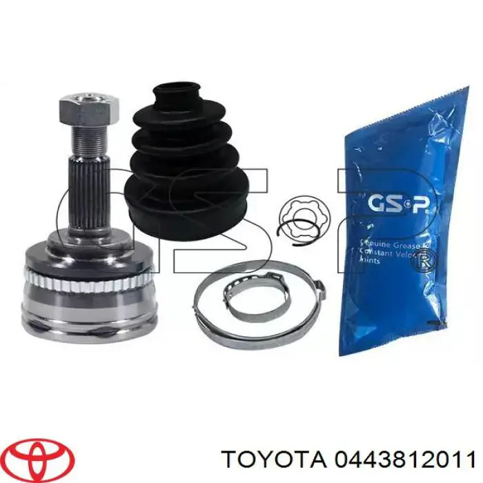 Купити 0443812011 Toyota Пильник шарніра кутових швидкостей внутрішній передній