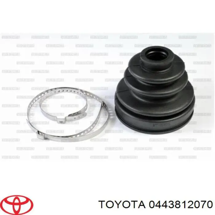 Пильники ШРКШів передній піввісі, комплект 0443812070 Toyota