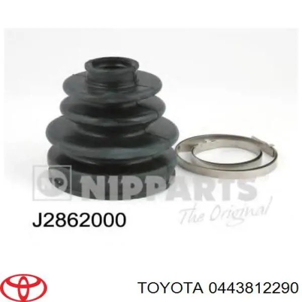 Пильники ШРКШів передній піввісі, комплект Toyota 0443812290 ціна, від 10.52 USD