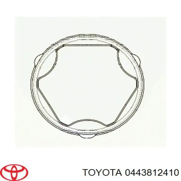 Купити 0443812410 Toyota Пильник шарніра кутових швидкостей внутрішній передній
