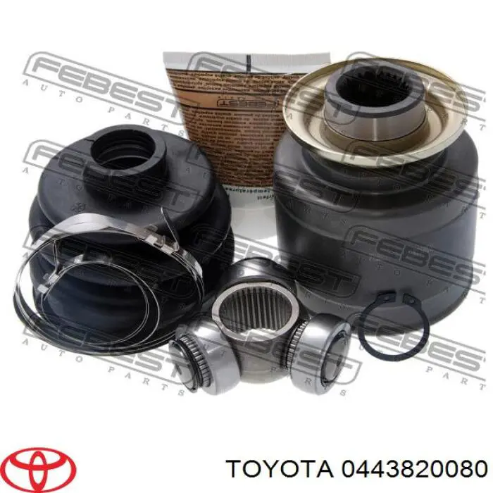 Пильник гранати внутрішній, передній півосі Toyota 0443820080 ціна, від 8.84 USD