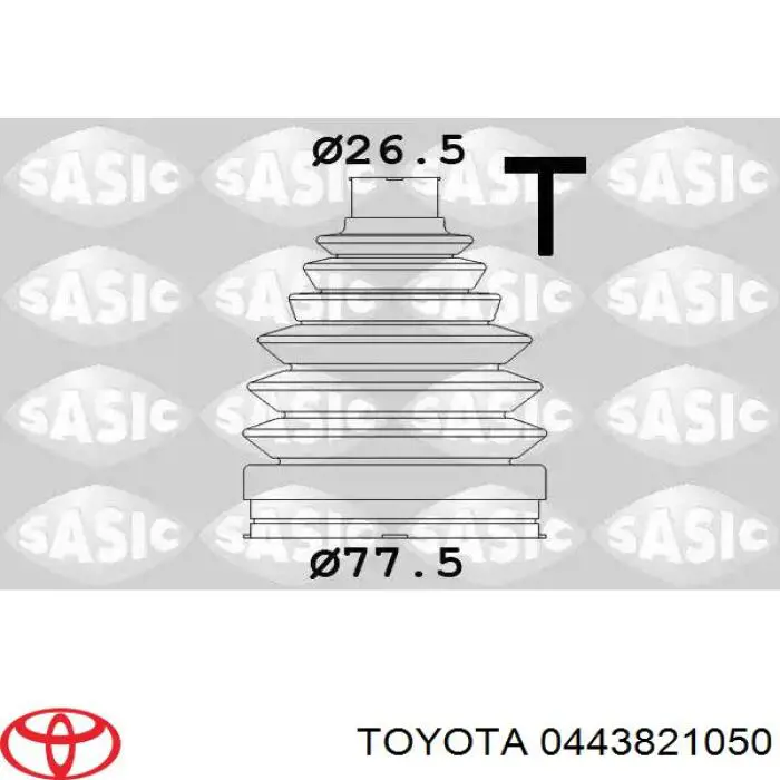 Пильник ШРКШ внутрішній, правий Toyota 0443821050 ціна, від 16.32 USD
