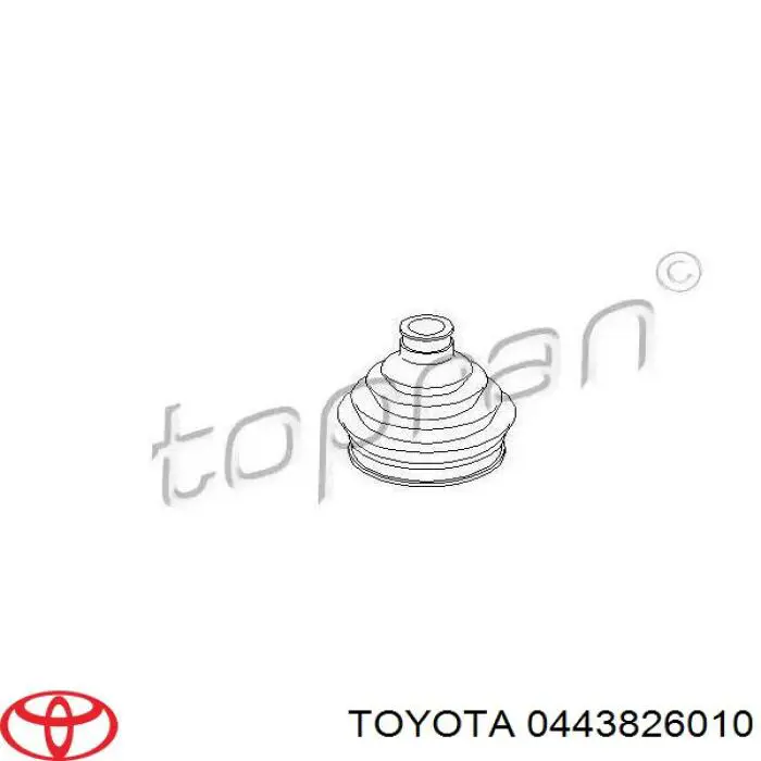 Пильник гранати внутрішній, передній півосі Toyota 0443826011 ціна, від 6.51 USD