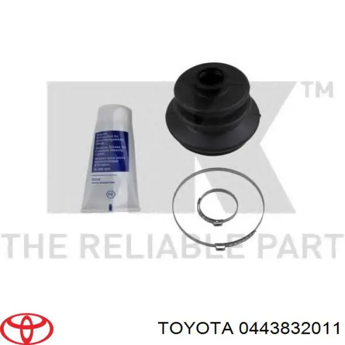 Пильник гранати внутрішній, передній півосі Toyota 0443832011 ціна, від 6.17 USD