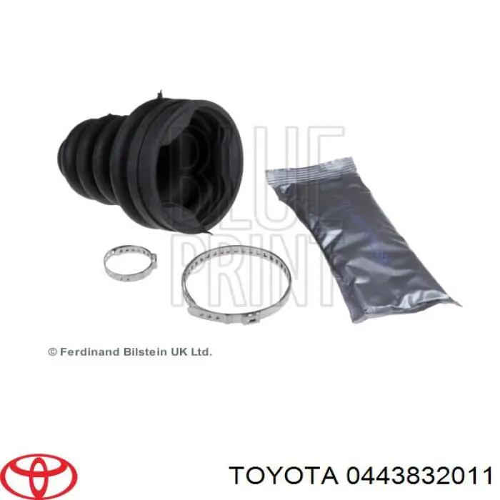 Купити 0443832011 Toyota Пильник шарніра кутових швидкостей внутрішній передній