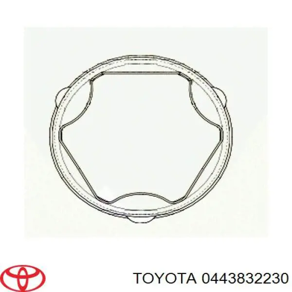 Пильник гранати внутрішній, передній півосі Toyota 0443832230 ціна, від 7.31 USD